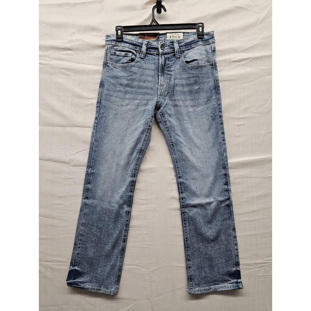 Axel Brand Mens Slim Bootcut Stretch Jeans Cave‎ Light Wash 32x30 AXMB0084